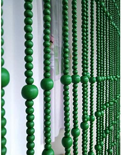 31 Strands Wood Beaded Curtain for Doorways and Room Dividers