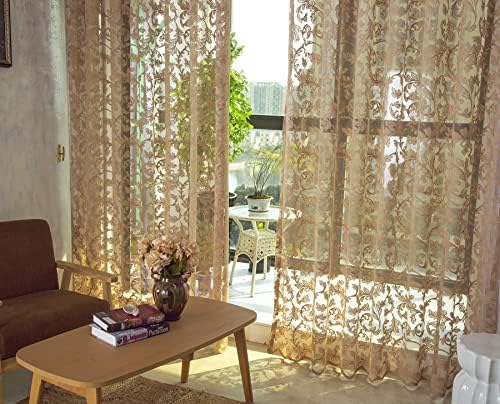 American Pastoral Wind Insulation Sheer Curtains for Kids Room