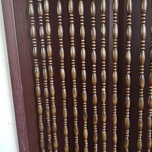 Natural Bamboo Beaded Door Curtain for Room Decor 1