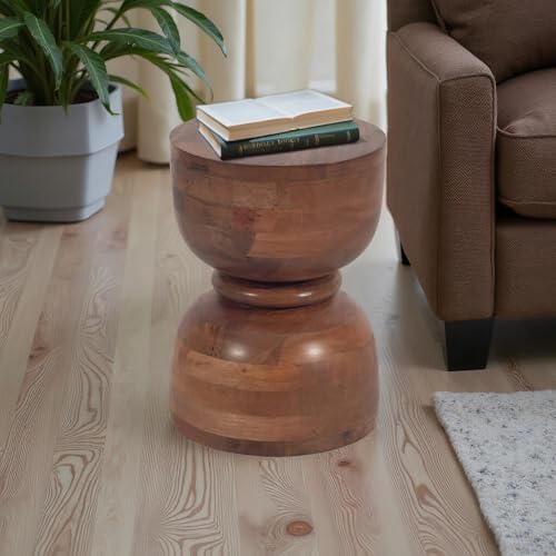 Sagebrook Home Brown Mango Wood Accent Table