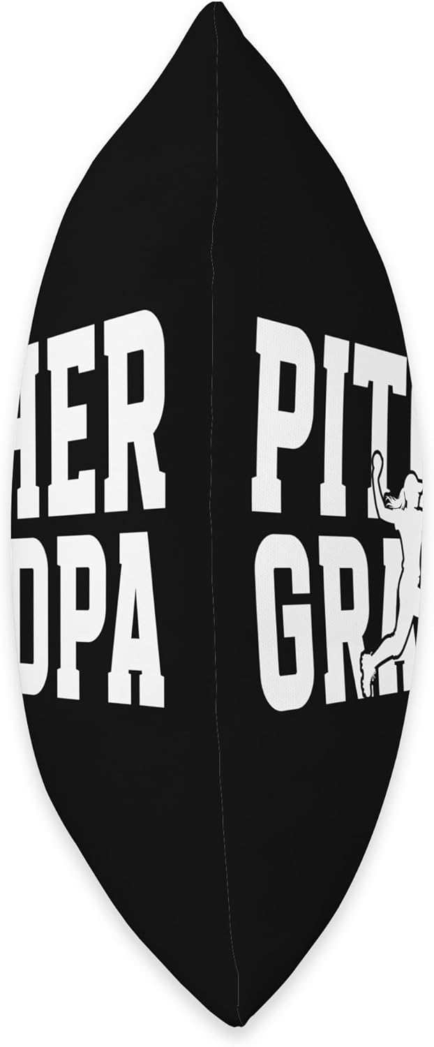 Softball Pitcher Grandpa Throw Pillow 1