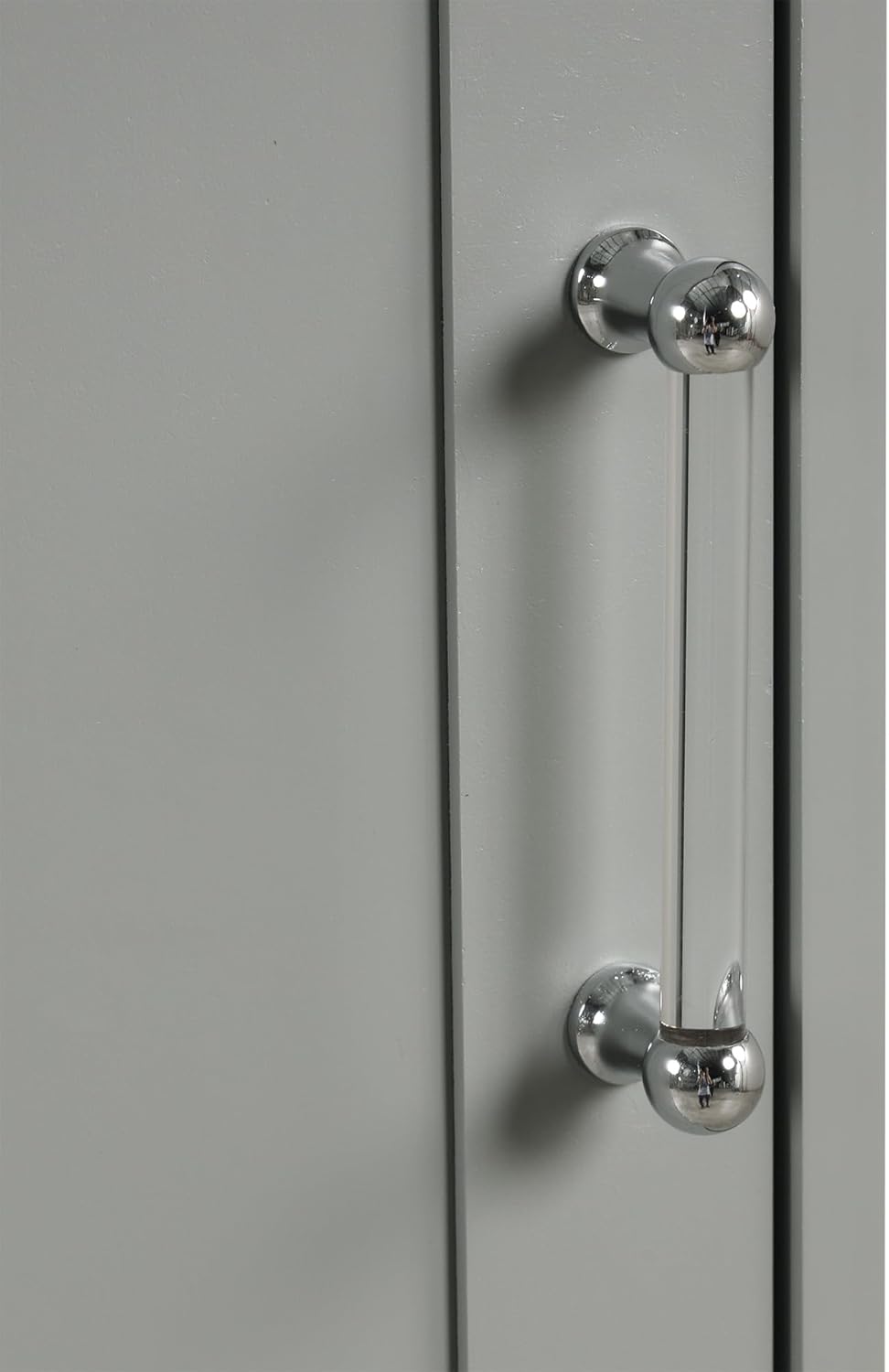 Tall Bathroom Cabinet with Two Drawers and Adjustable Shelf
