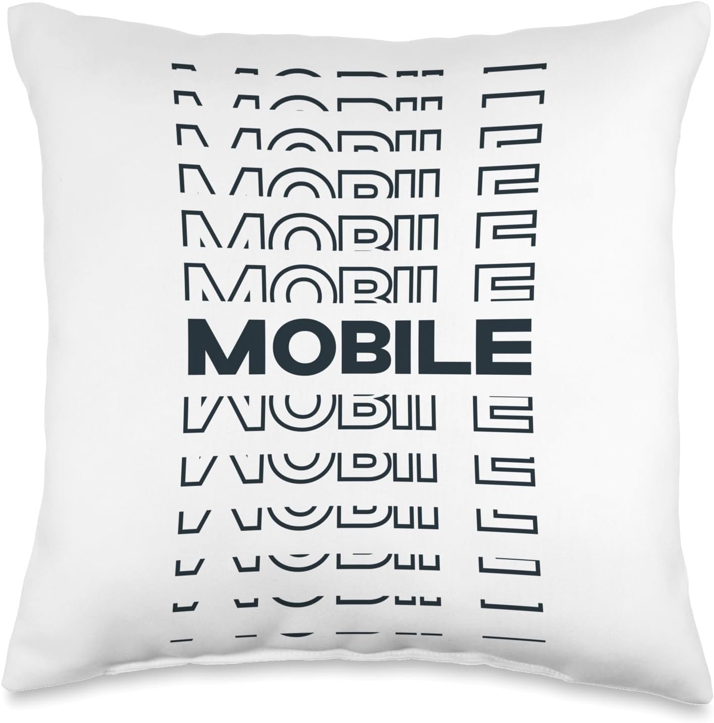Minimalist City USA Mobile Throw Pillow