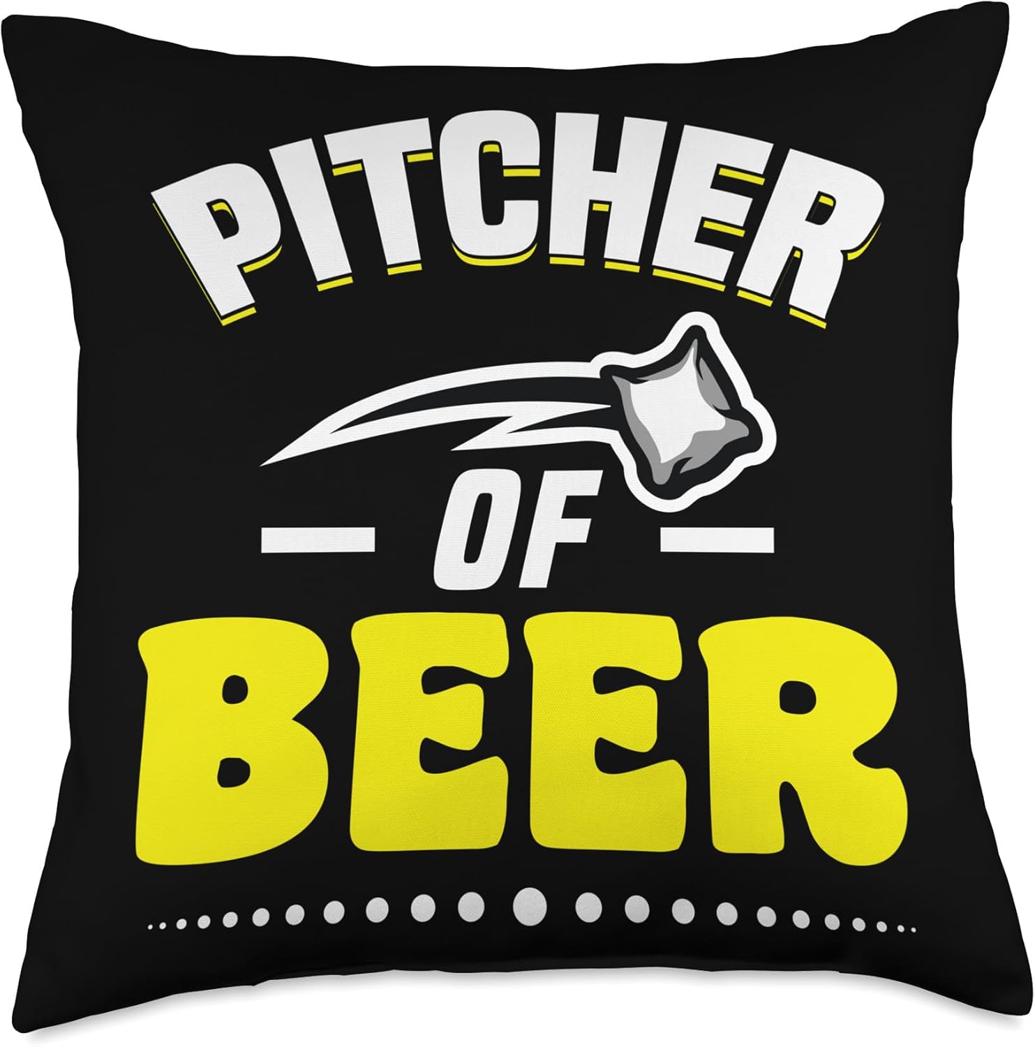 Cornhole Beer Pitcher Throw Pillow