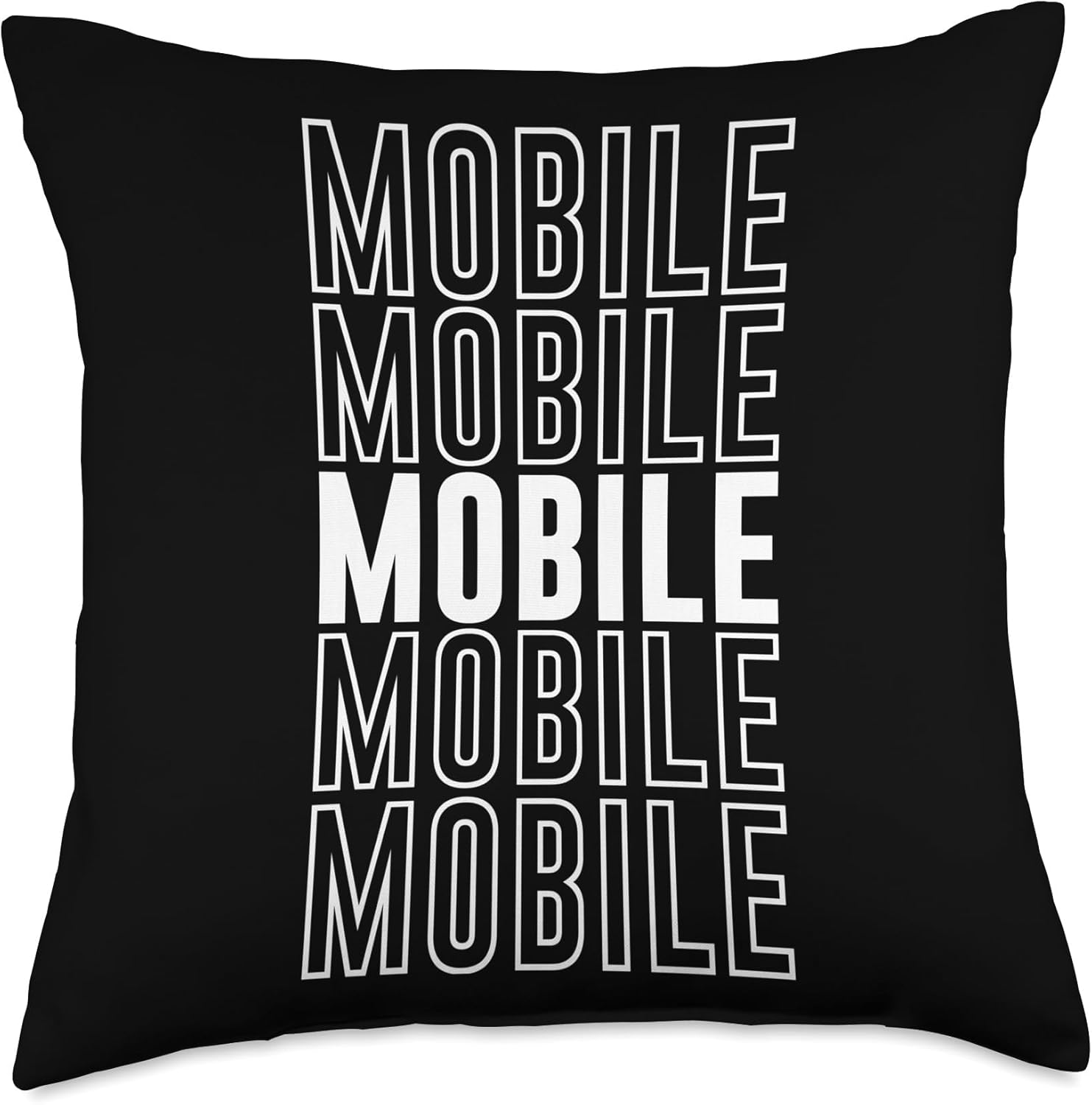 Mobile Throw Pillow with Five Mobile Designs
