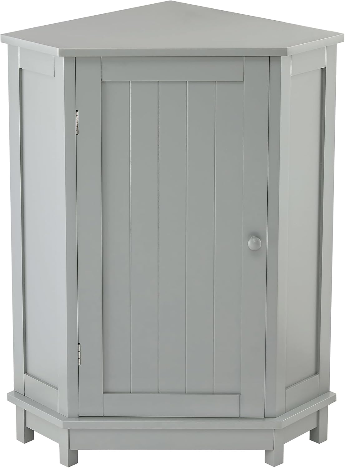 Mancofy Bathroom Corner Storage Cabinet with Adjustable Shelves Gray