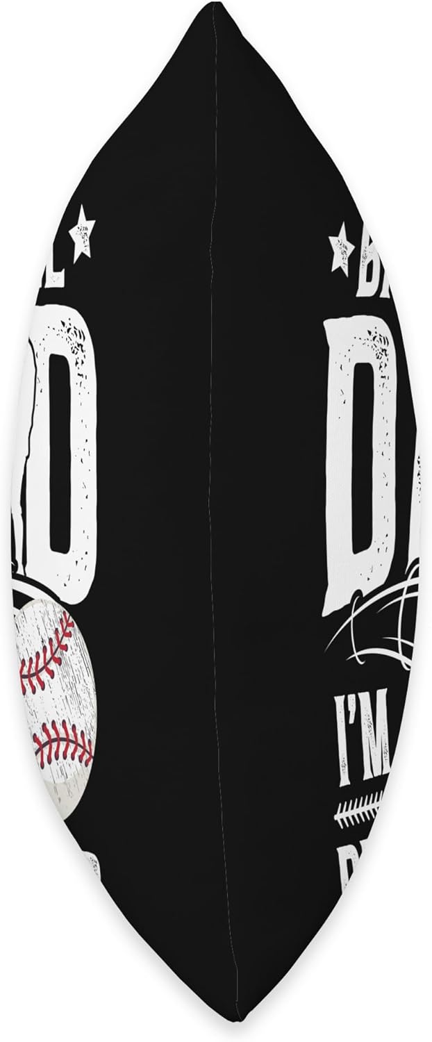 Funny Baseball Pitcher Dad Fathers Day Throw Pillow