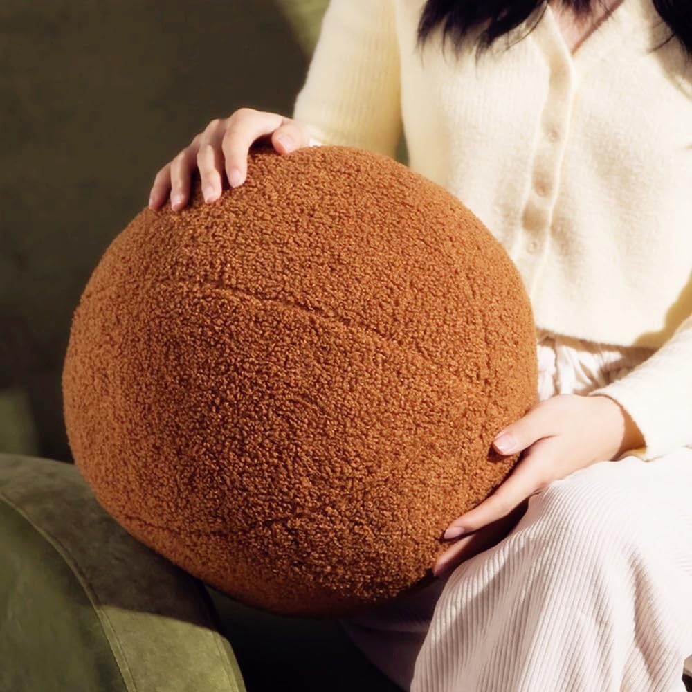 Modern Yellow Ball Shaped Throw Pillow - 118 Inches