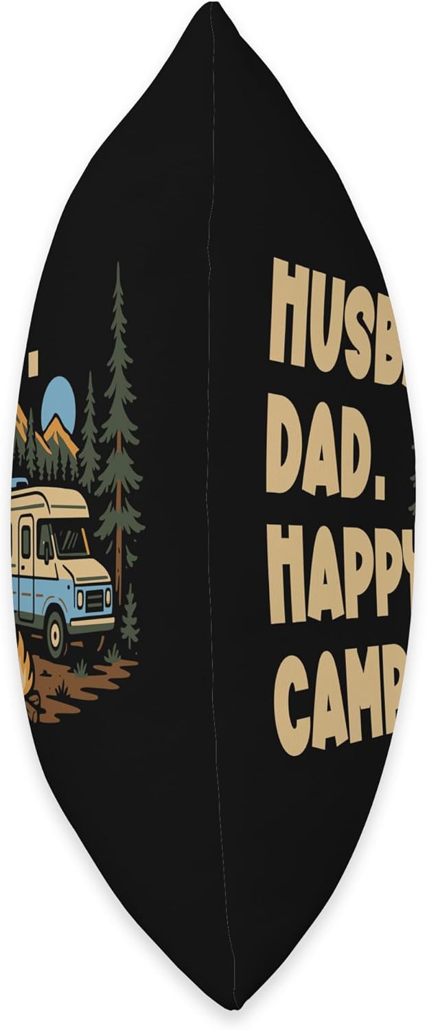 Camping Camper Lover Retro Mobile Home Throw Pillow