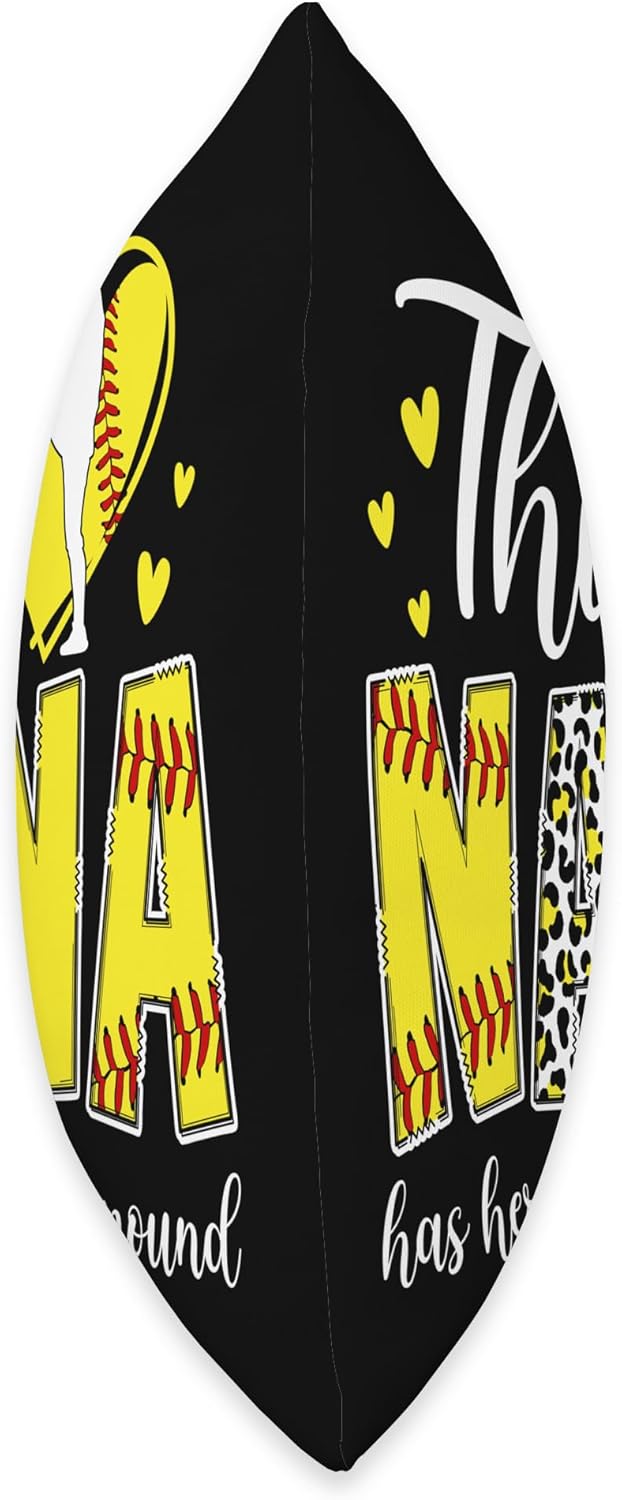 Softball Pitcher Nana Throw Pillow for Mothers Day