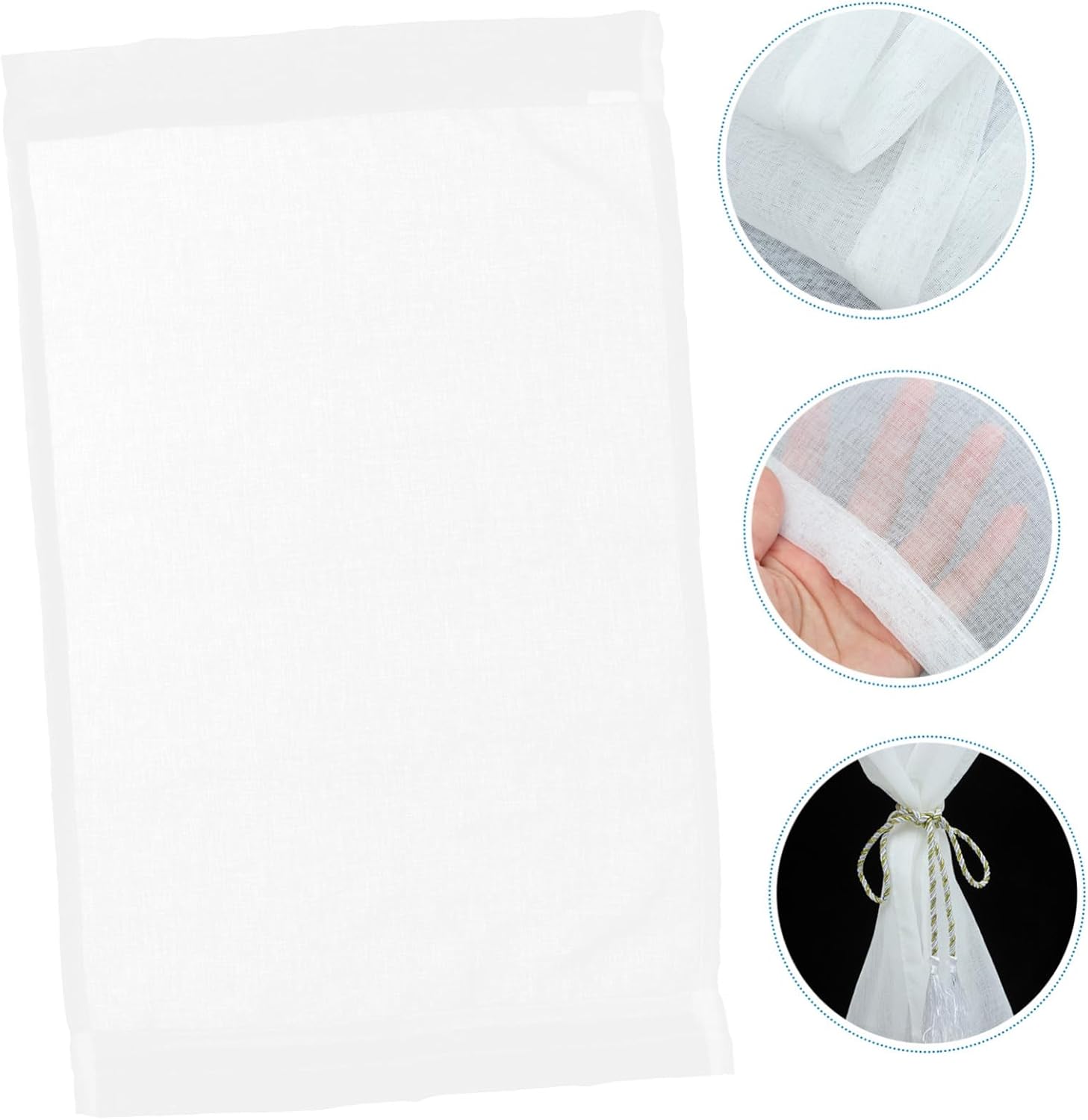Unomor Elegant Gauze Door Curtain Room Divider