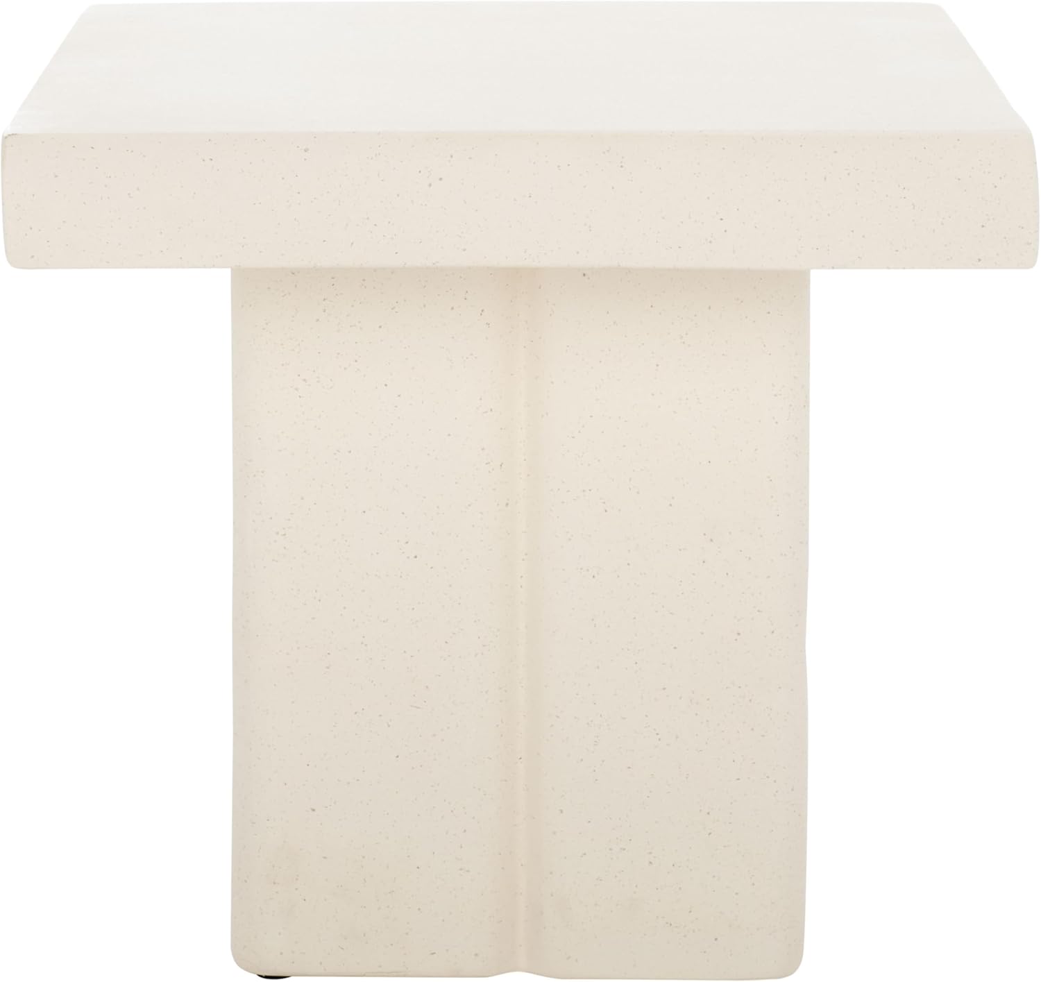 SAFAVIEH Oaklyn White Square Top Pedestal Accent Table