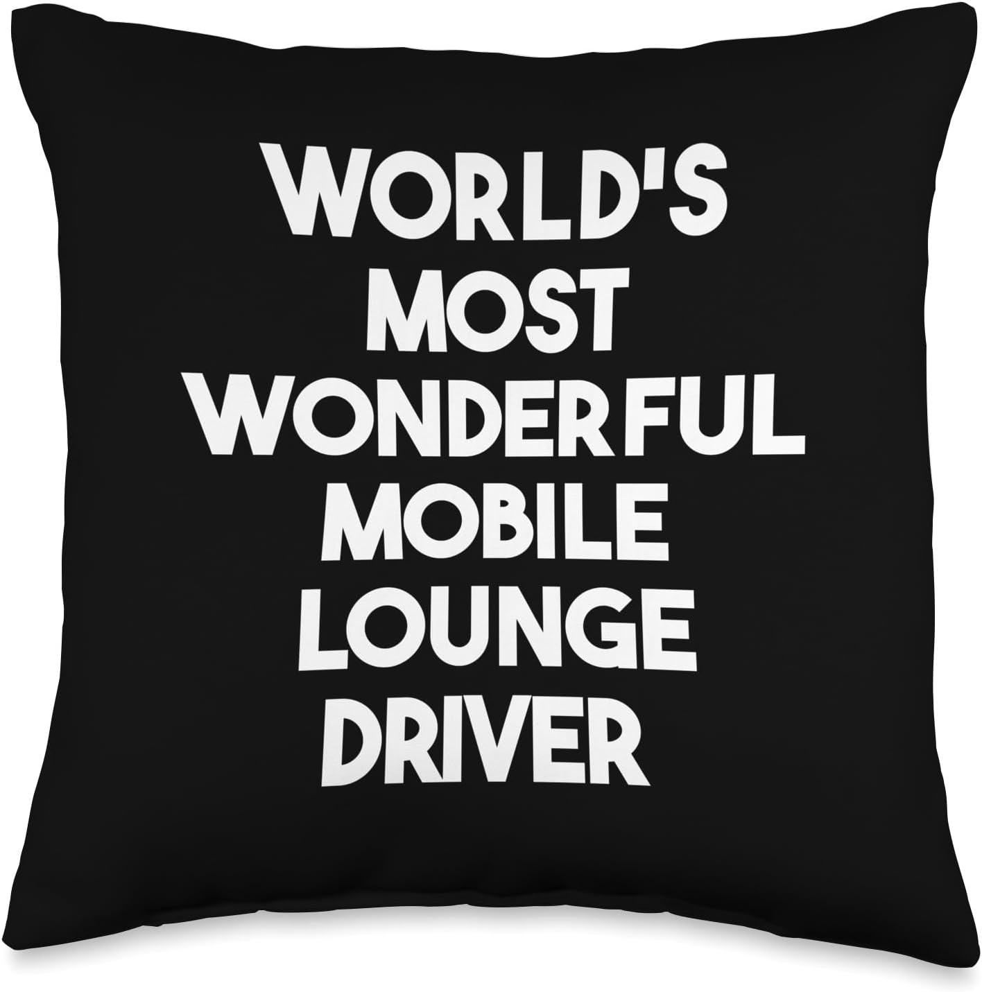 Worlds Most Wonderful Mobile Lounge Driver Throw Pillow 16x16 Multicolor