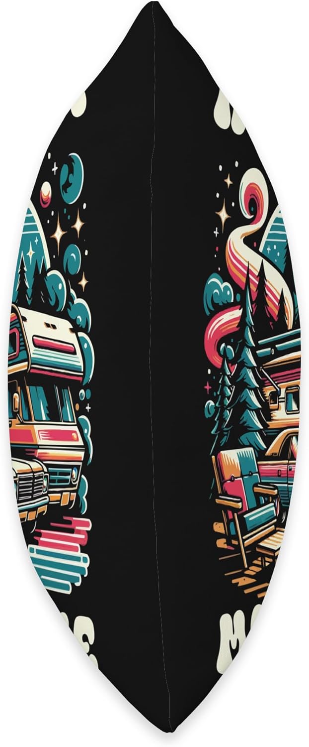 Mobile Home Motorhome Trailer Park Throw Pillow