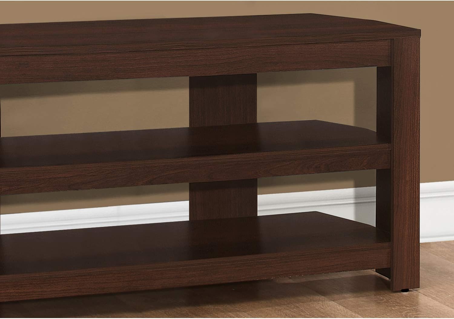Monarch Specialties STAND-42 L Cherry Corner Tv Stand