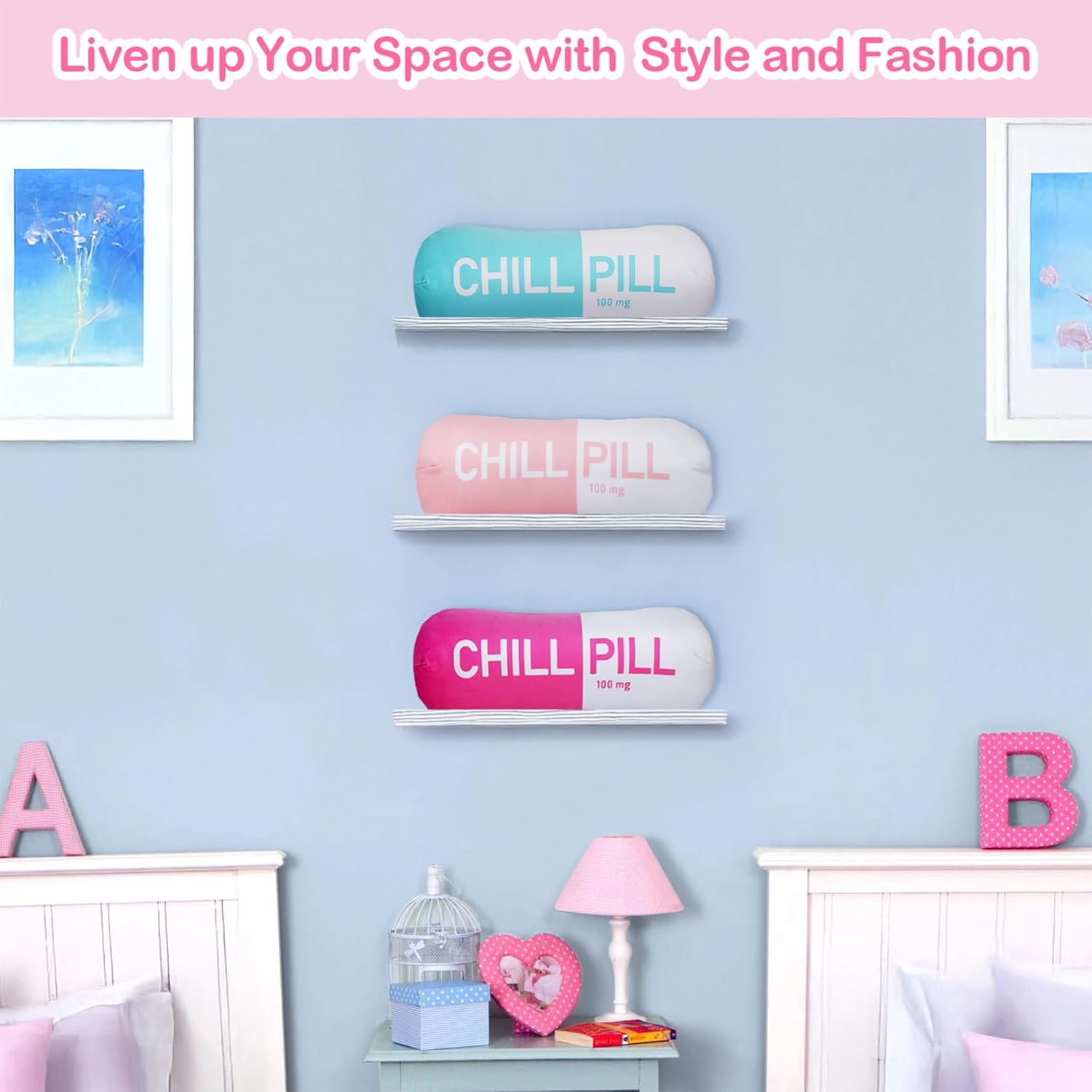 Chill Pill Pillow for Stress Relief and Style