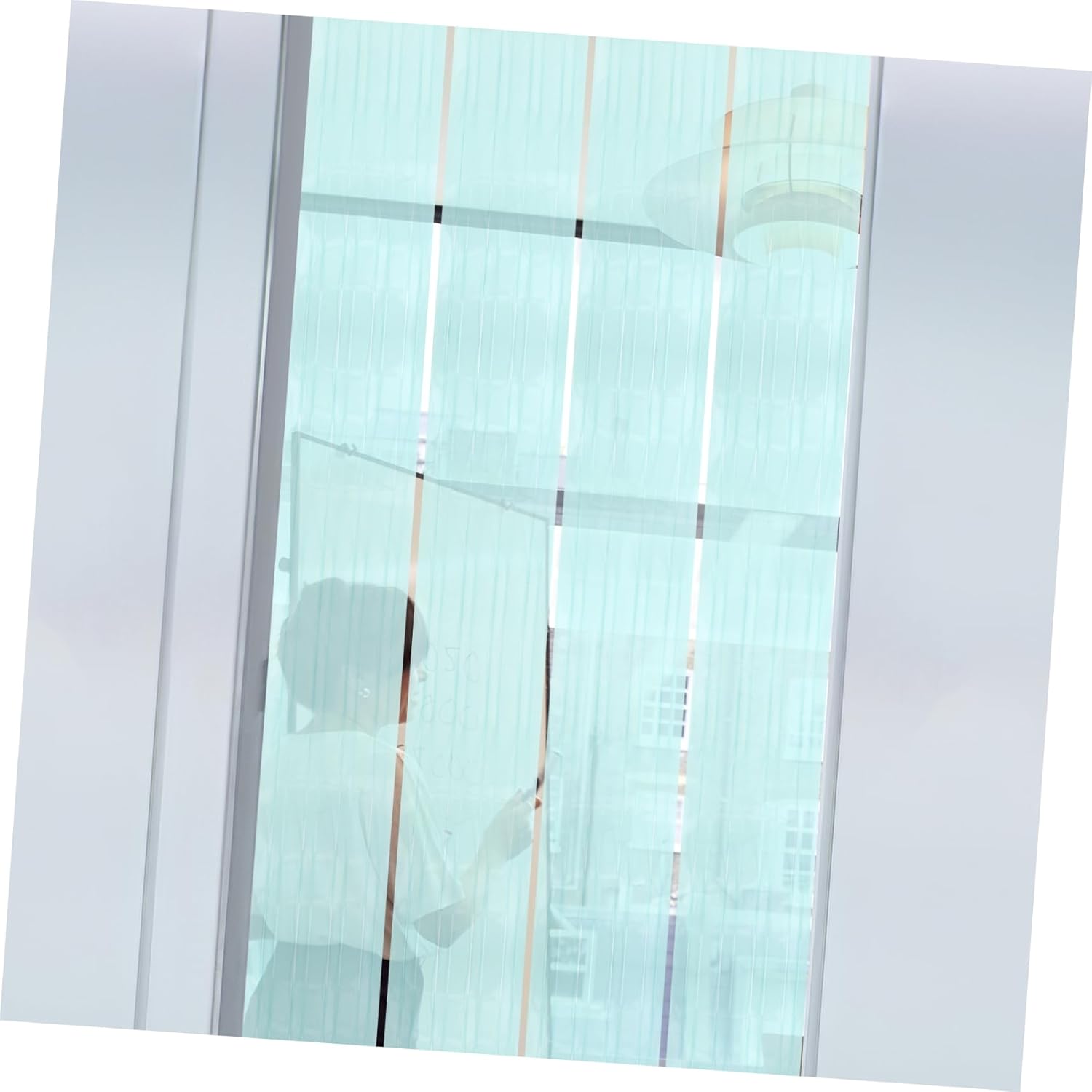 1set Transparent PVC Door Curtain for Home and Commercial Use