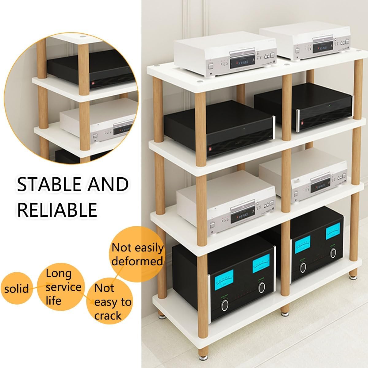 Kaverno 2 3 4 Tier Audio Video Media Stand