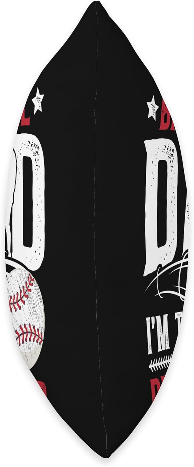 Proud Baseball Pitcher Dad Fathers Day Throw Pillow