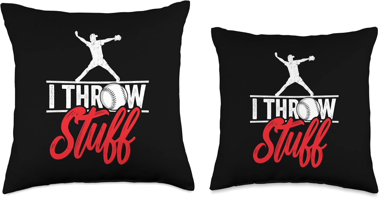 InGENIUS Pitcher Sarcasm Throw Pillow 16x16 Multicolor