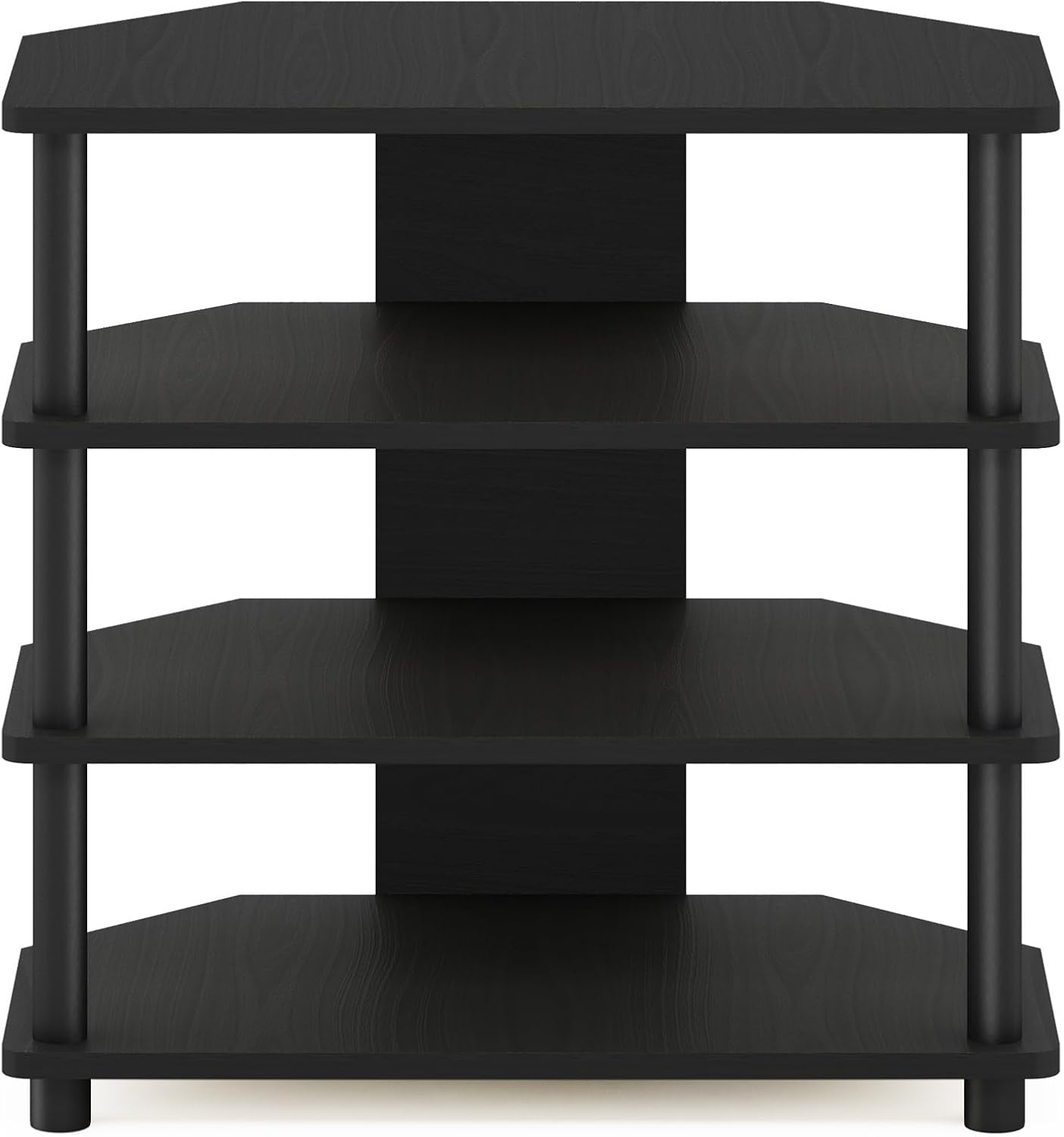 Furinno 4-Tier Petite Entertainment Center Blackwood