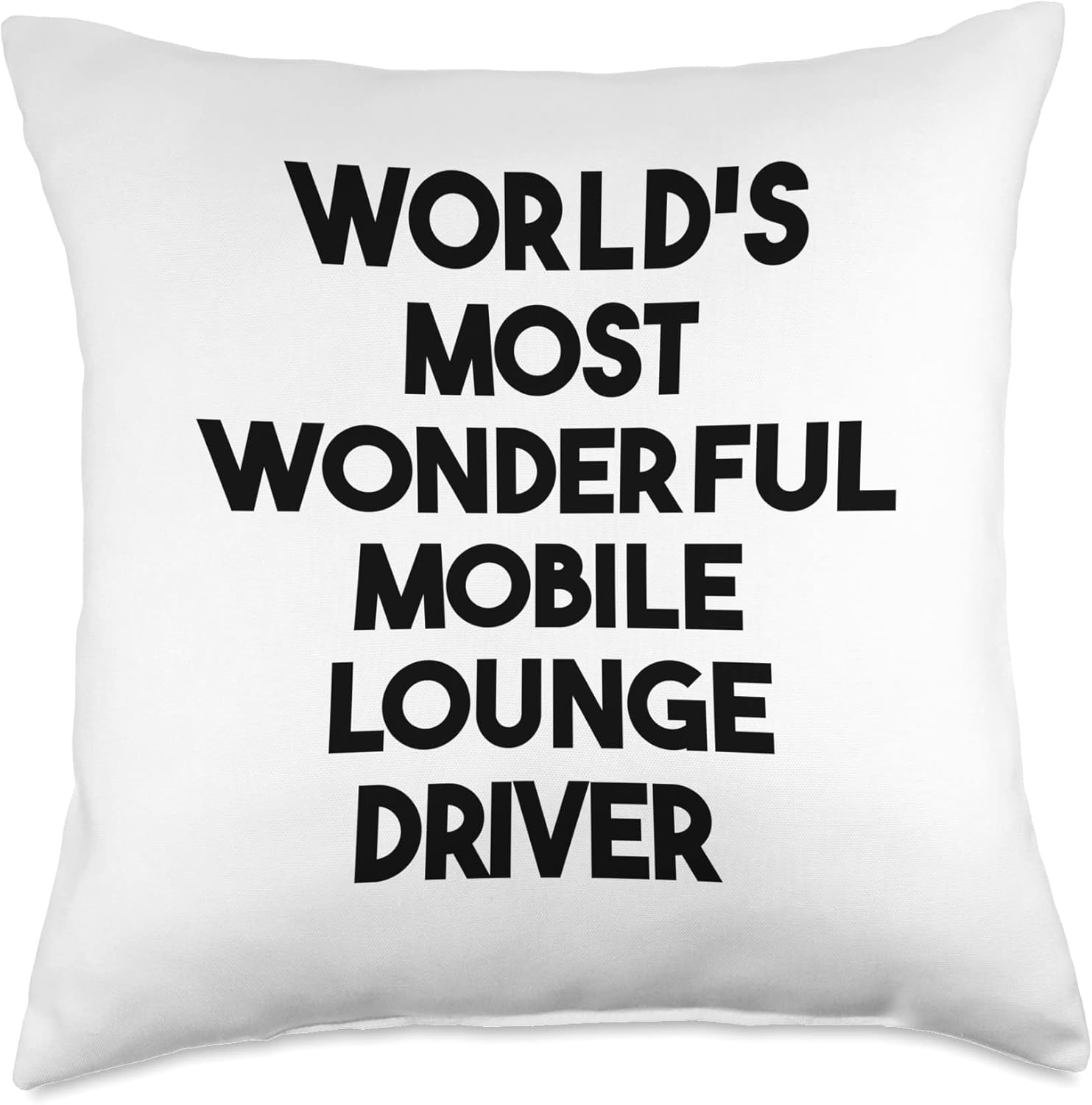 Worlds Most Wonderful Mobile Lounge Driver Throw Pillow 1