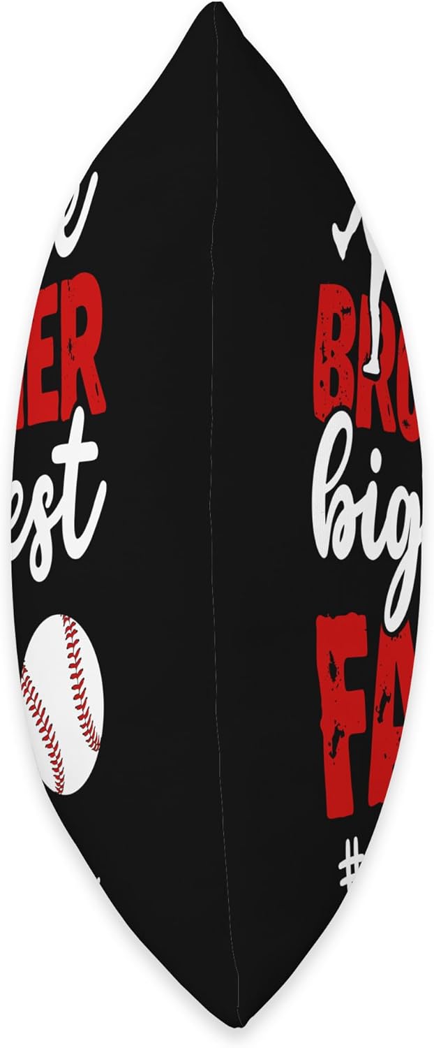 Little Brother Baseball Pitcher Throw Pillow