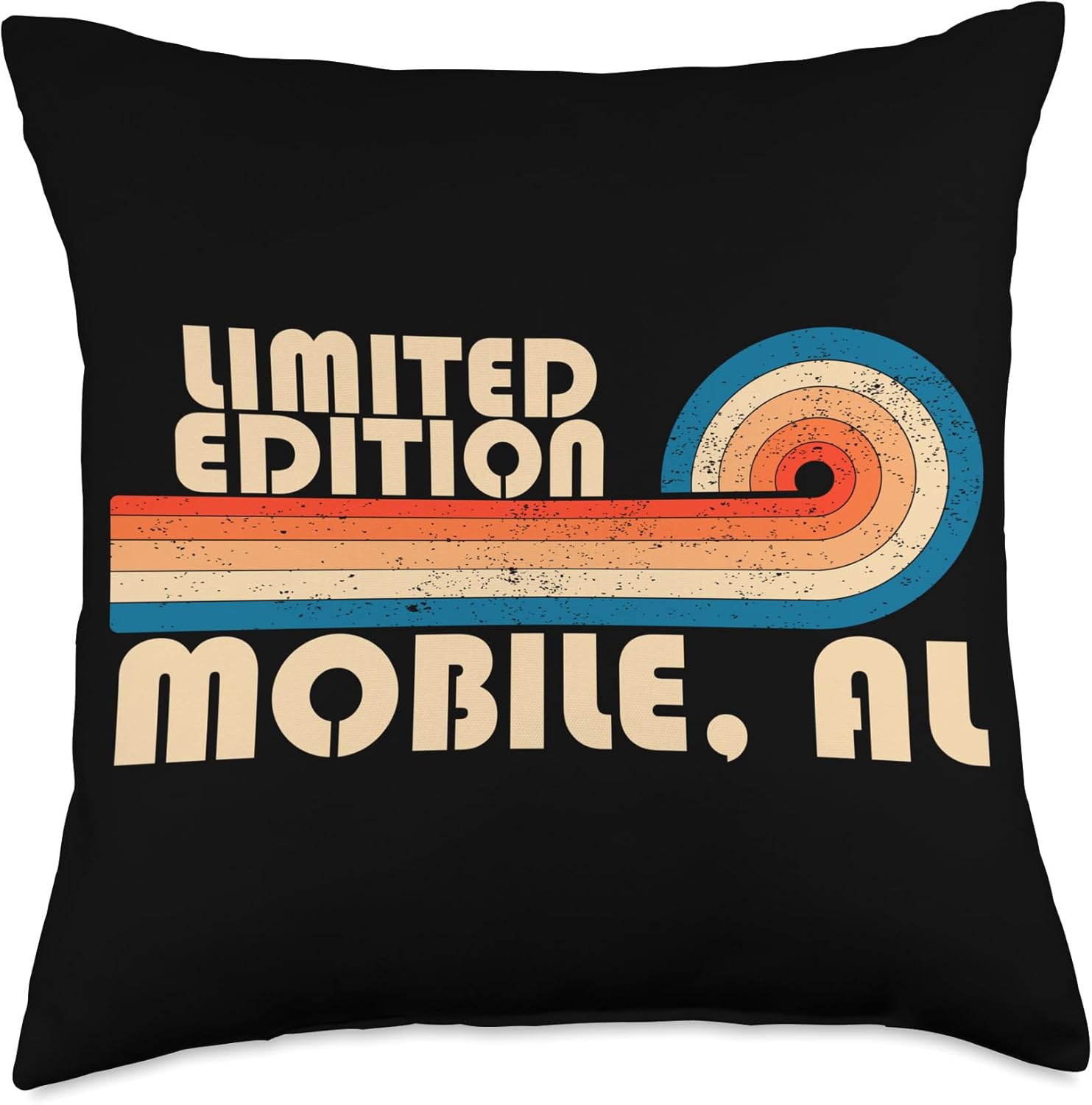 City Pride Hometown Retro Vintage Throw Pillow