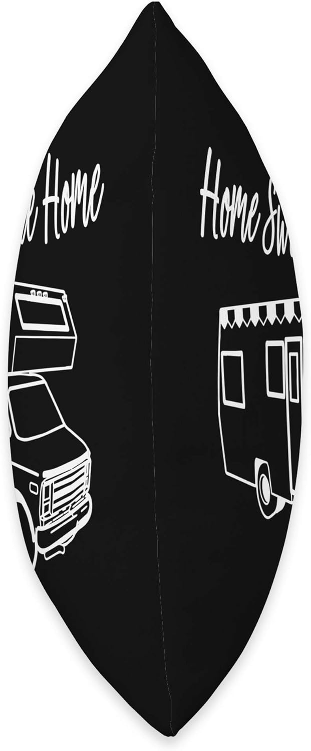 Home Sweet Mobile Home RV Camper Throw Pillow