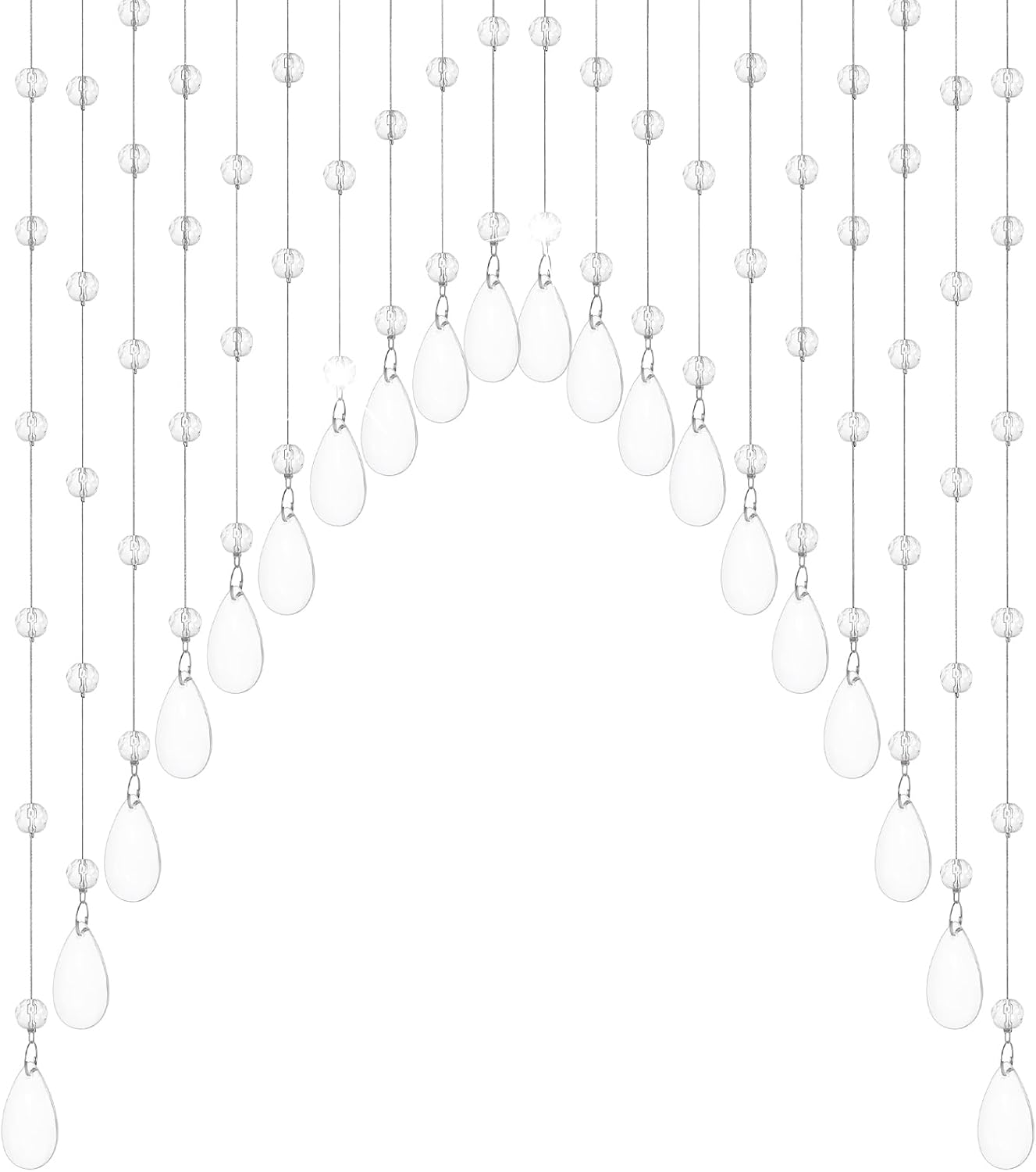 20 Strings Crystal Beaded Curtain for Door and Window