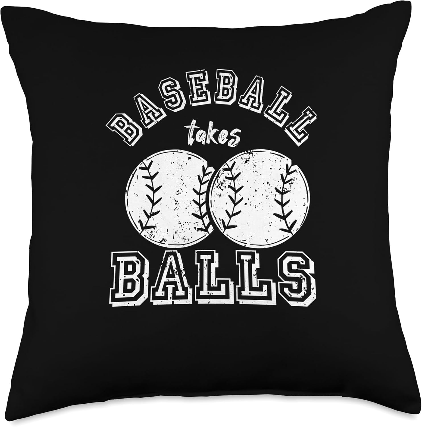 Baseball Throw Pillow for Pitchers and Catchers
