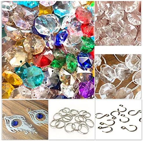 ZHANGQINGXIU Crystal Beaded Curtain for Home Decor and Parties