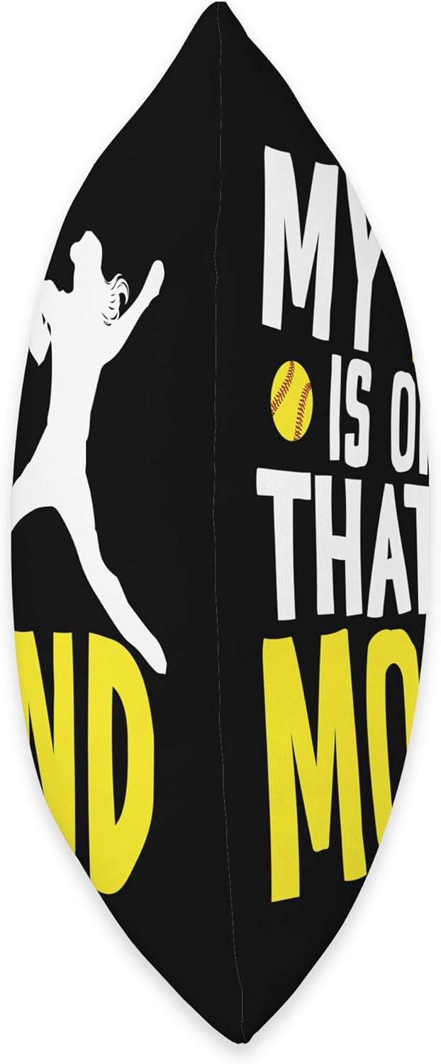 Proud Softball Pitcher Sister Throw Pillow