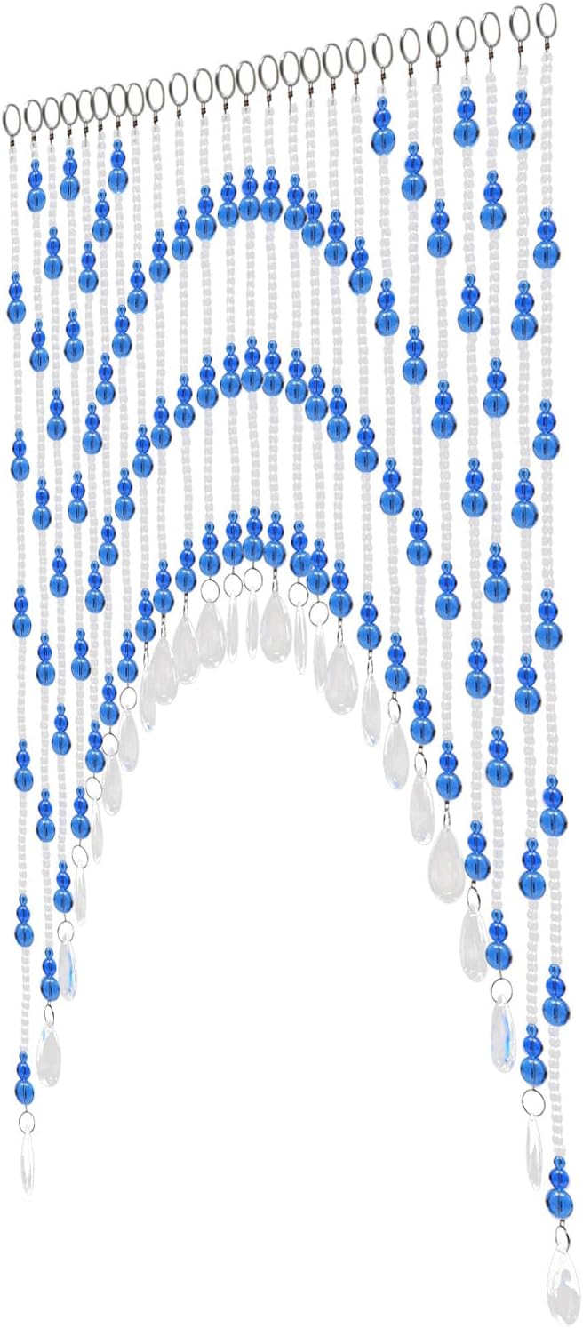 25 Strings Beaded Curtain for Doorway Privacy Decor