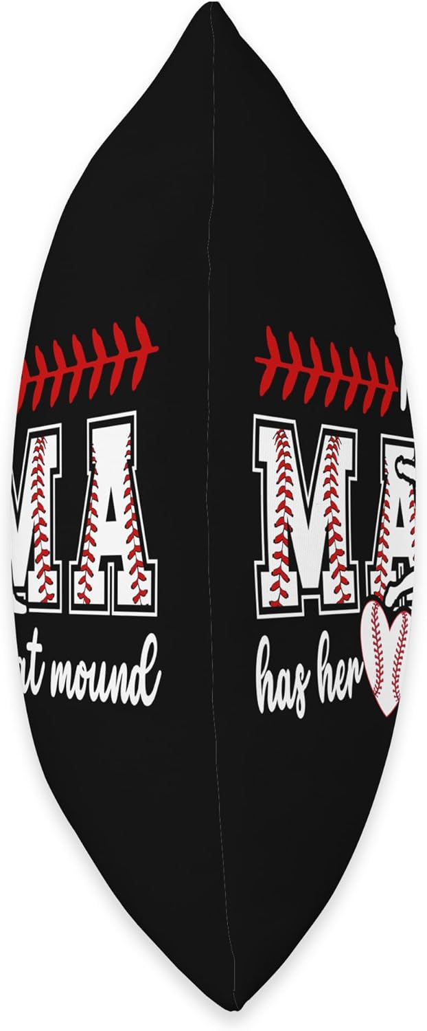 Baseball Pitcher Mom Throw Pillow 1