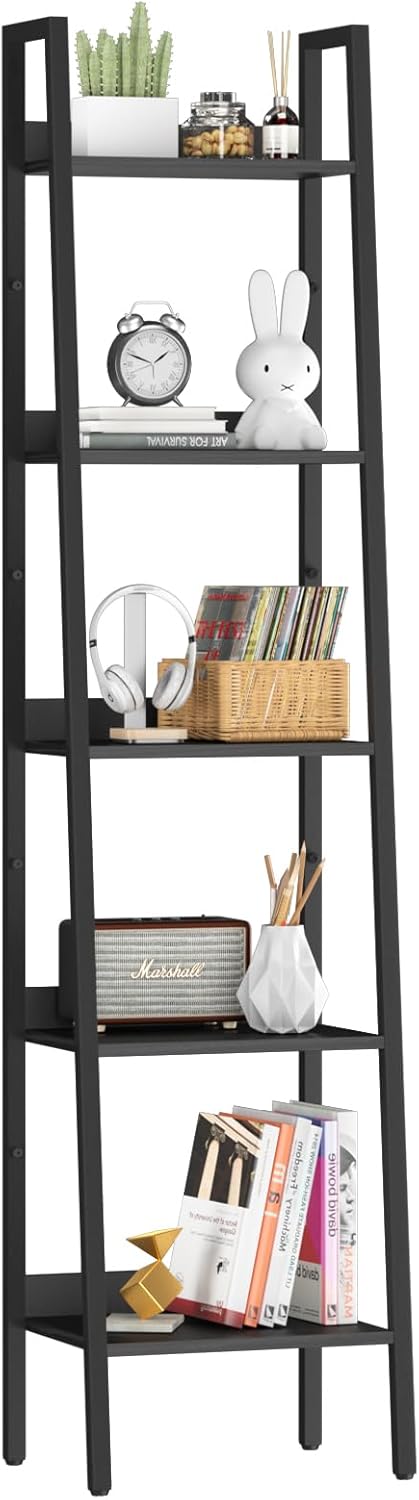 Yoobure 5 Tier Ladder Bookshelf Corner Shelf 1