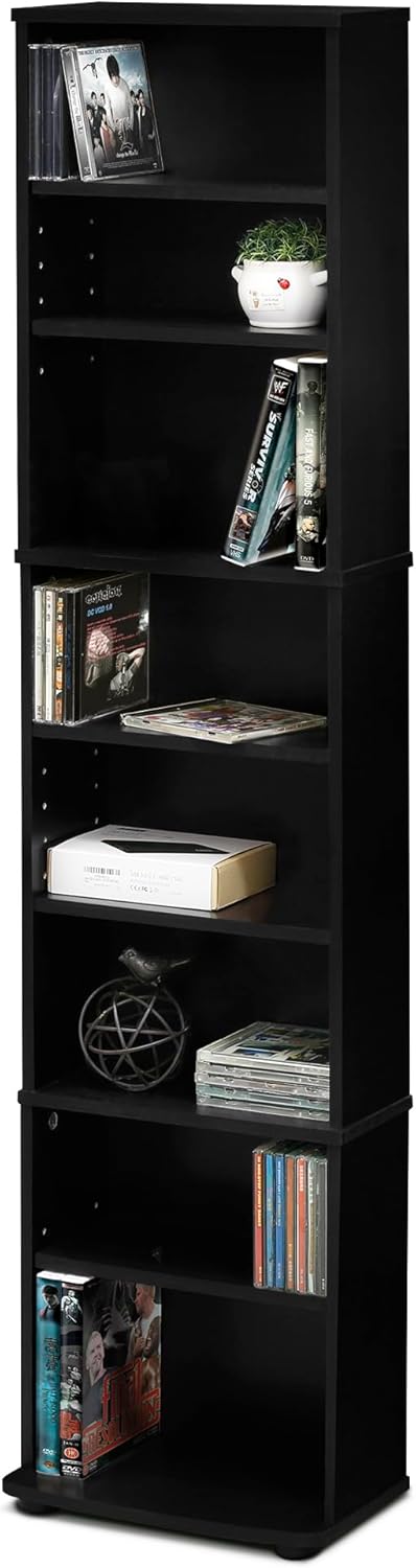 Furinno Jaya Space Saving Storage Tower Espresso
