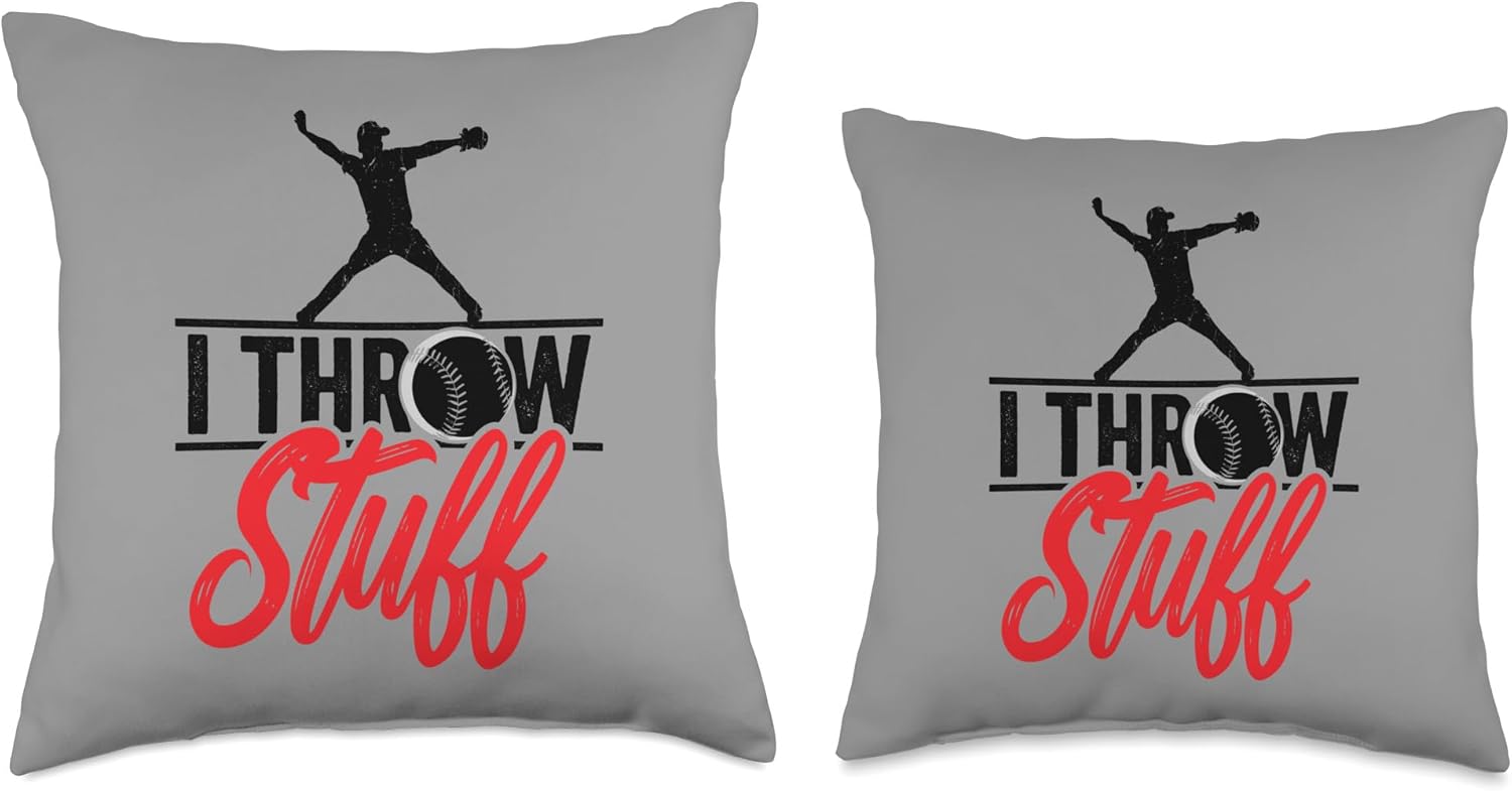 InGENIUS Pitcher Sarcasm Throw Pillow 16x16 Multicolor 1