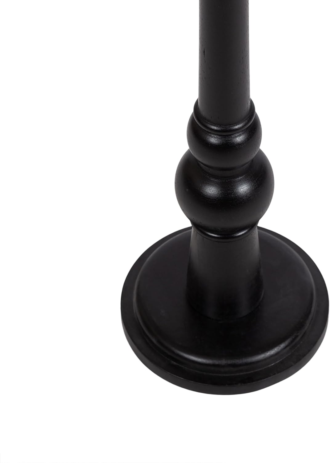 Kate and Laurel Wegner Traditional Wooden Round Drink Table Black