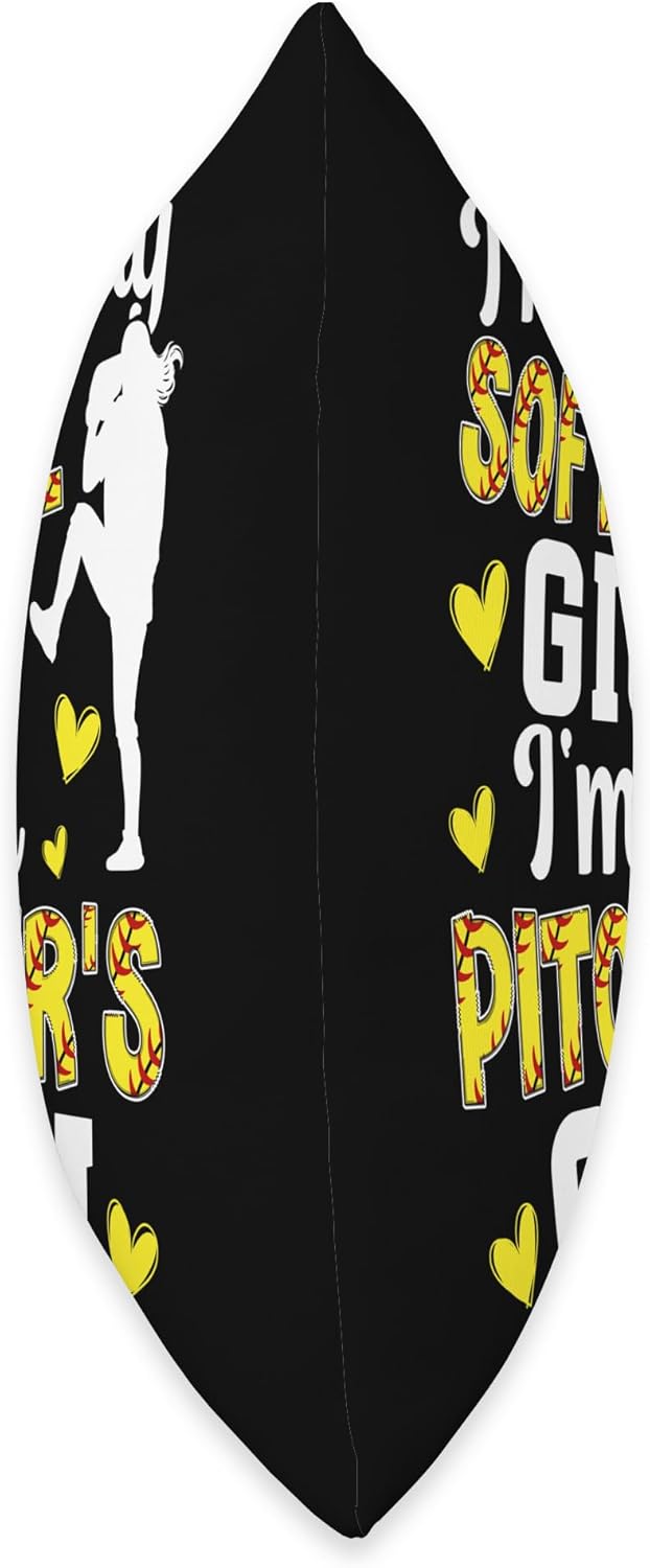 Softball Pitcher Gigi Throw Pillow
