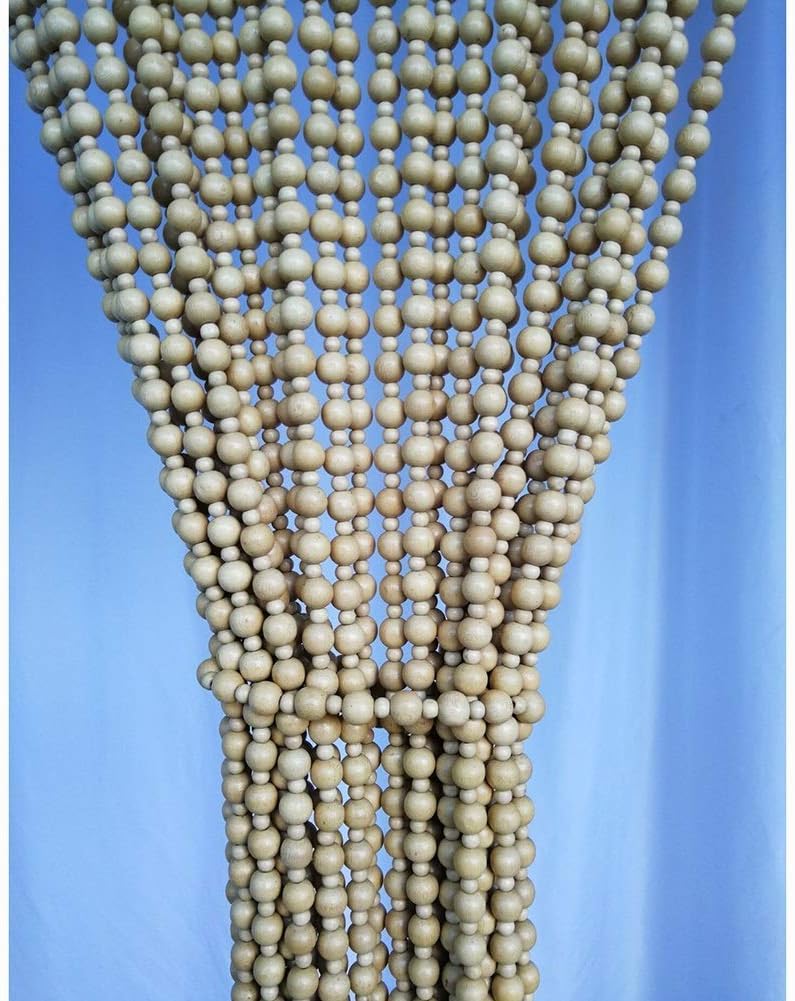 31 Strands Wood Beaded Curtain for Doorways