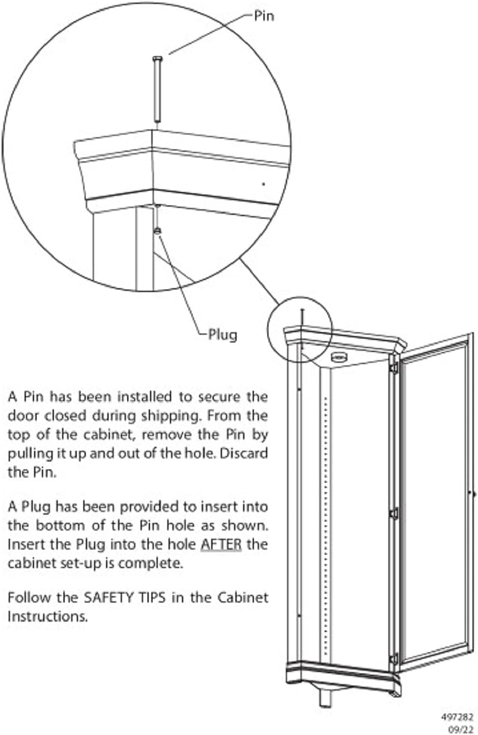 Howard Miller Glauber Corner Curio Cabinet II with Lockable Slide Door and Grey Finish