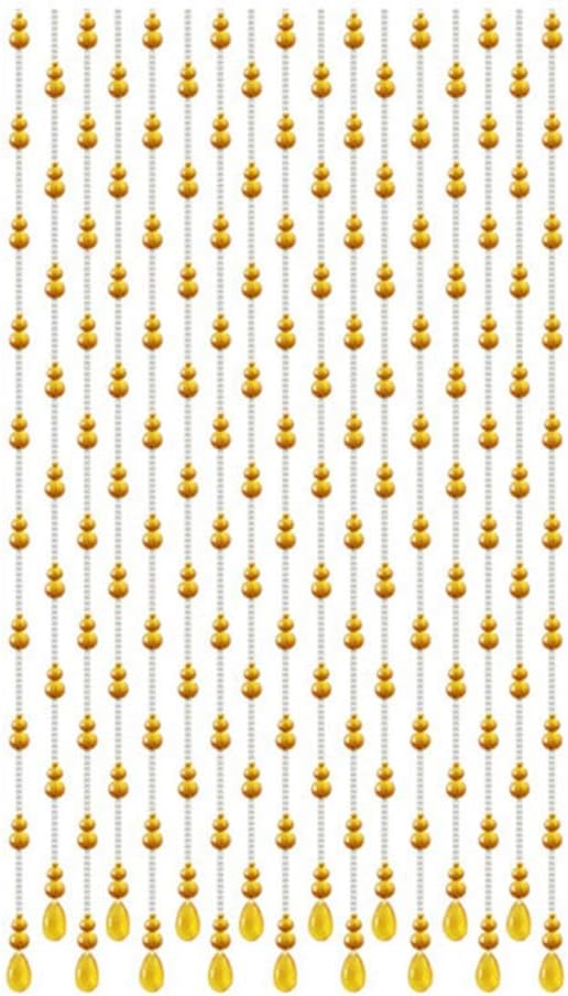 Beaded Door Curtains with Crystals - 20 Strands 4 Colors