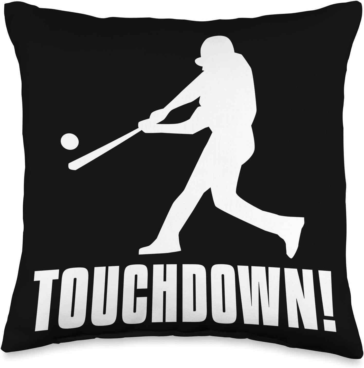 Baseball Touchdown Pitcher Funny Cool Throw Pillow