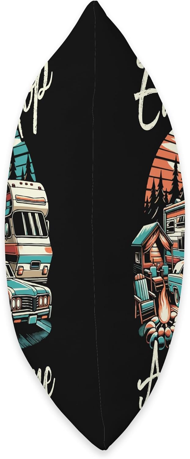 Mobile Home Throw Pillow for Travelers
