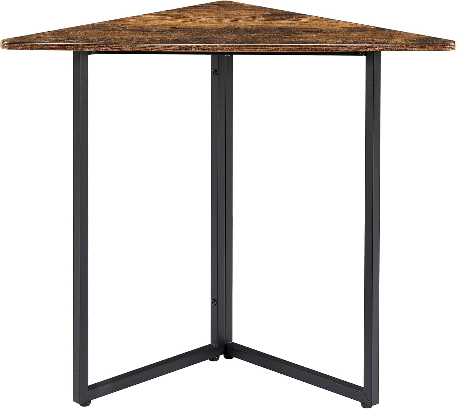 VECELO Corner Shelf Metal Frame End Table for Small Spaces