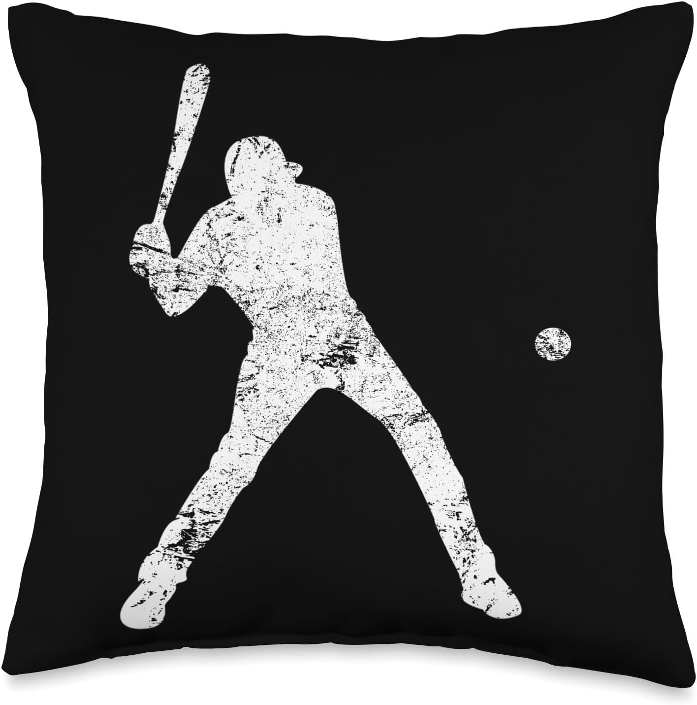 Cool Baseball Pitcher Design Throw Pillow 1