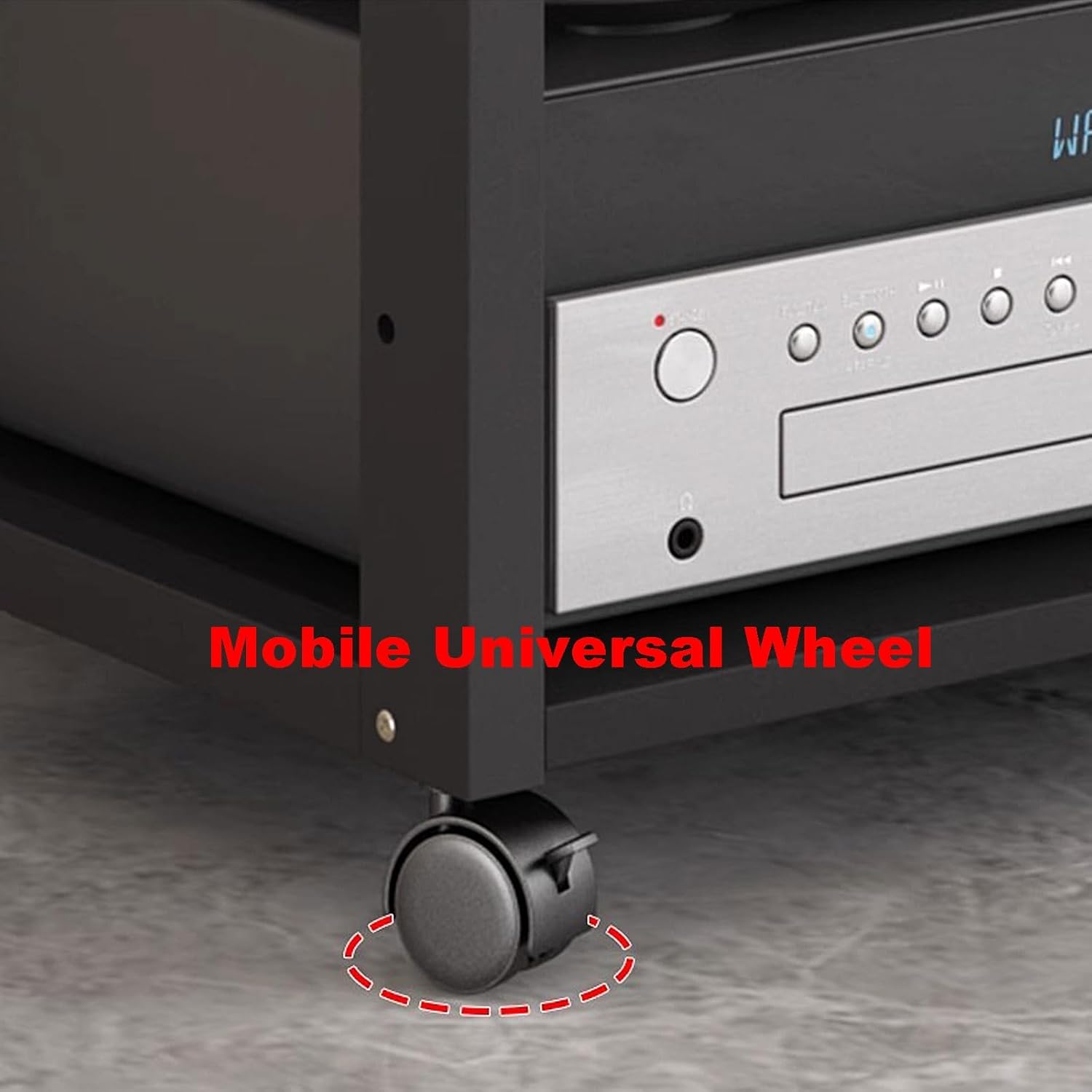3 Tier Adjustable Video Rack Cabinet for Home Office