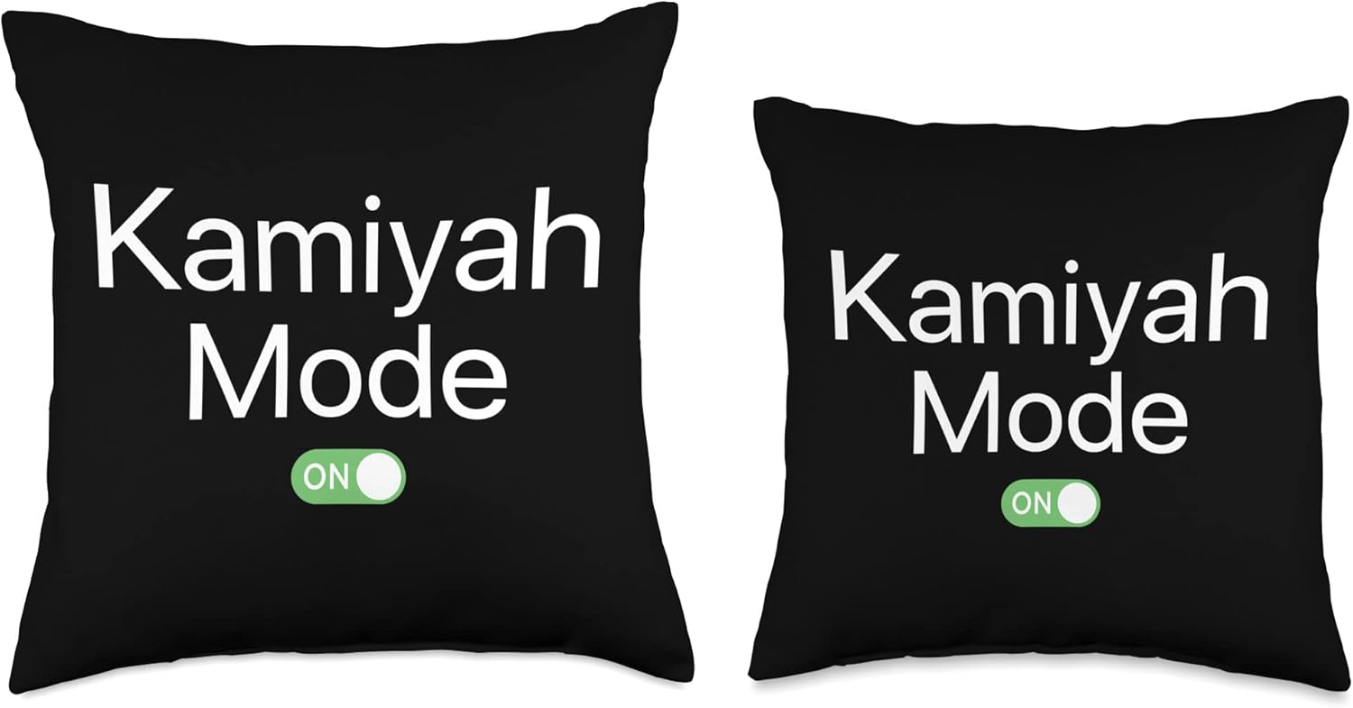 Kamiyah Mode On First Name Throw Pillow