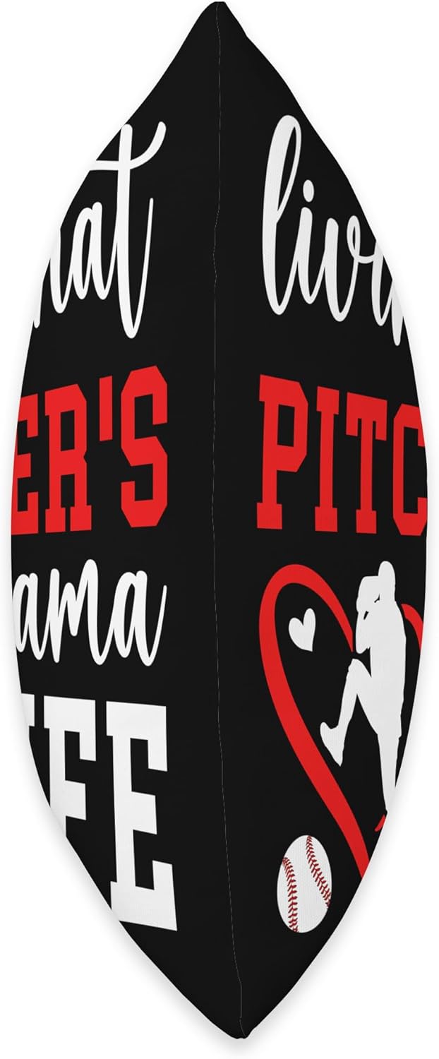 Baseball Pitcher Mom Throw Pillow for Mothers Day 1